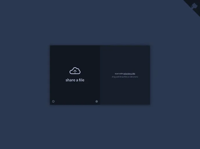 screenshot of Meteor Files Website