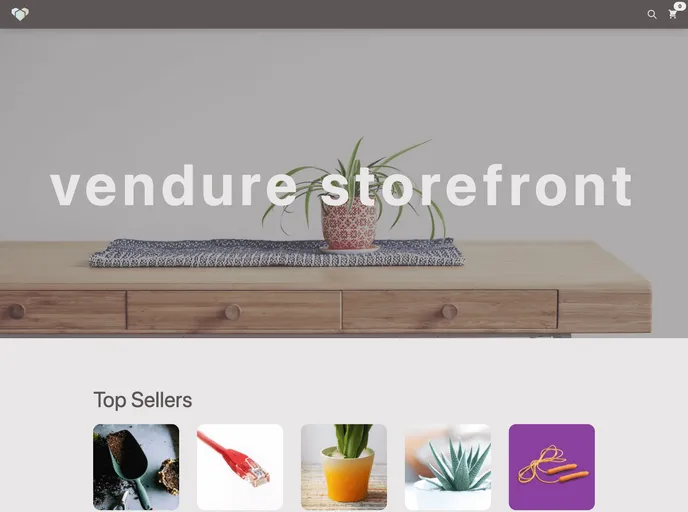 screenshot of Storefront Sveltekit Starter