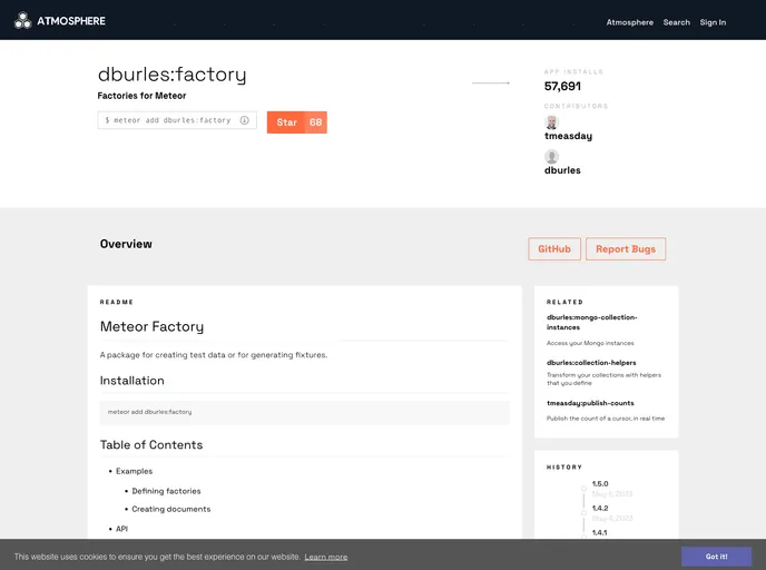 screenshot of Meteor Factory