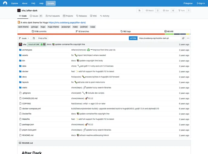 screenshot of After Dark