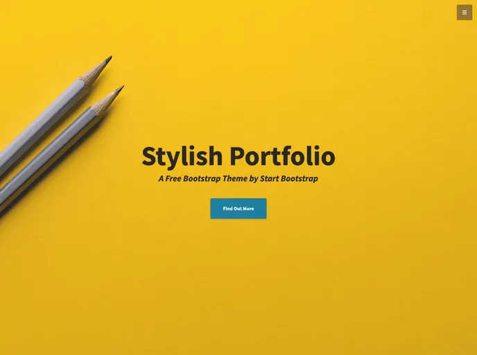 screenshot of Startbootstrap Stylish Portfolio Jekyll