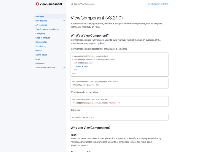 screenshot of View_component