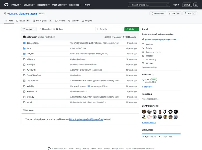 screenshot of Django States2