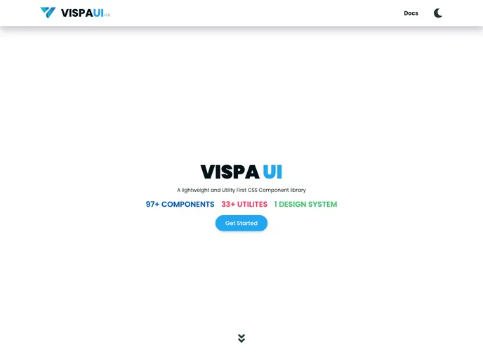 screenshot of VISPA UI Docs