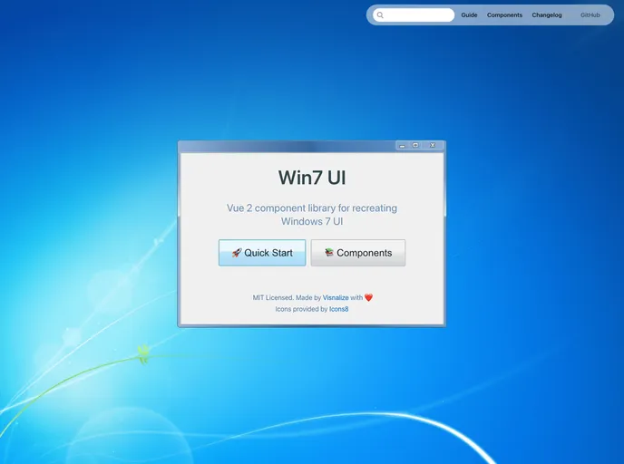 screenshot of Win7 UI