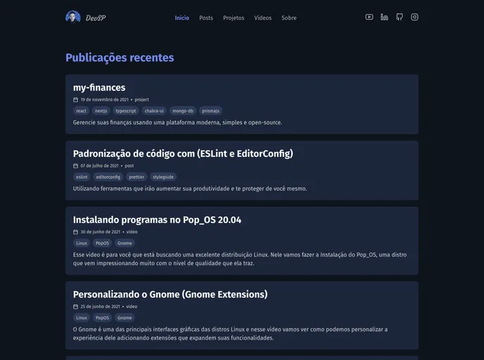 screenshot of Vitordevsp.com.br