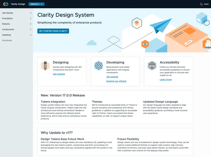 screenshot of Clarity