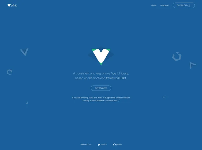 screenshot of Vuikit