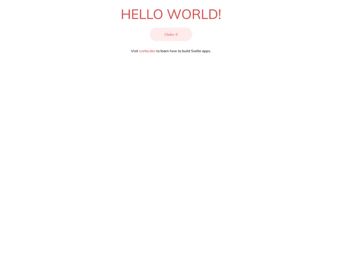 screenshot of Sveltekit Boilerplate
