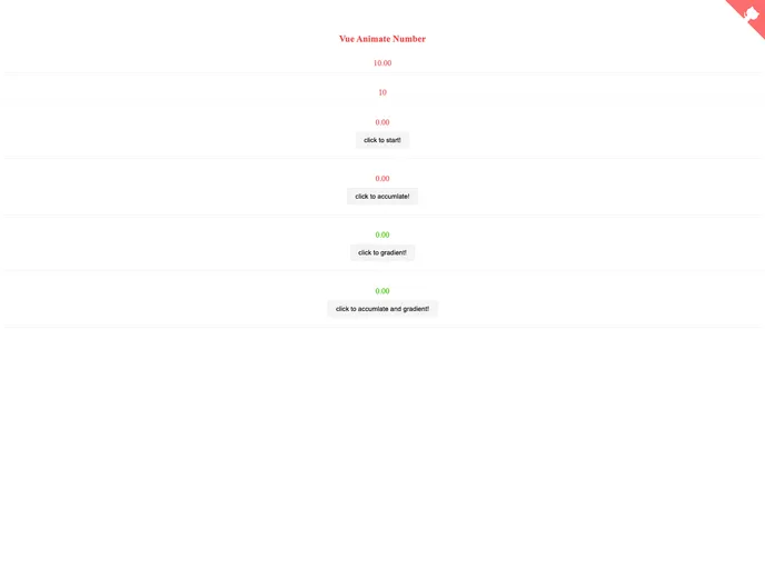 screenshot of Vue Animate Number