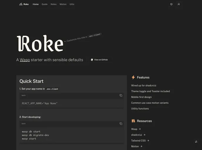 screenshot of Roke