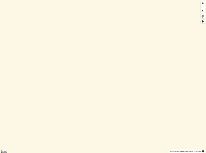 screenshot of Sveltekit Maplibre Boilerplate