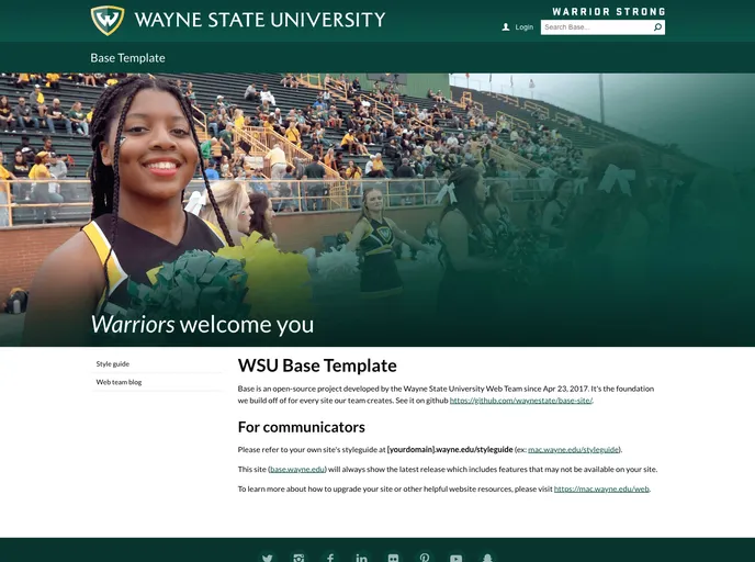 screenshot of Base Site