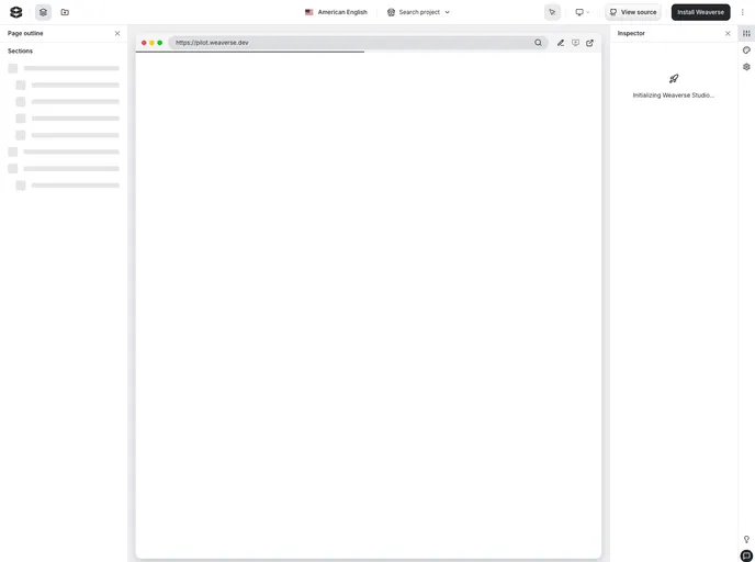 screenshot of Pilot.weaverse.dev