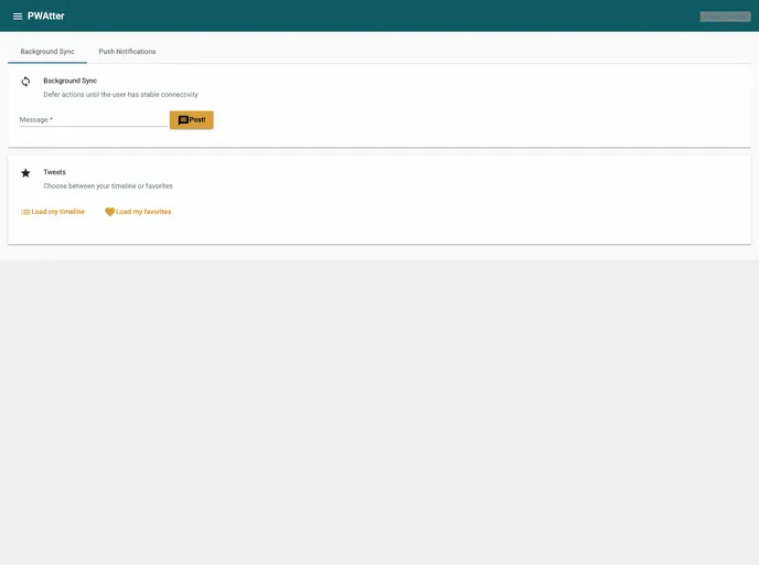 screenshot of Pwatter