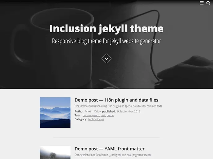 screenshot of Jekyll Inclusion