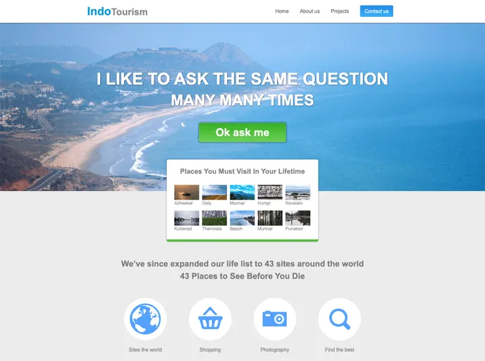 screenshot of Travel_fluid Template
