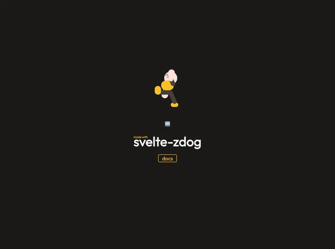 screenshot of Svelte Zdog