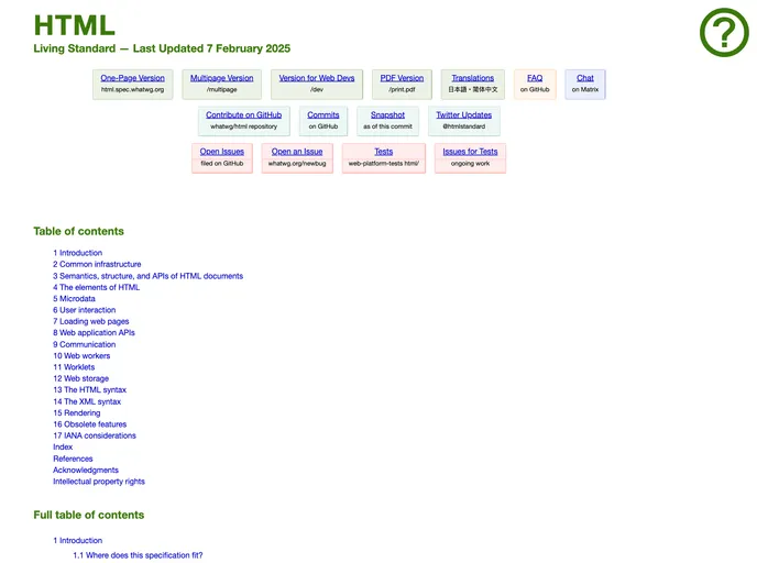 screenshot of Html