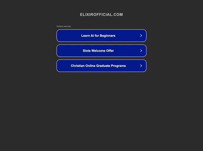 screenshot of Elixir