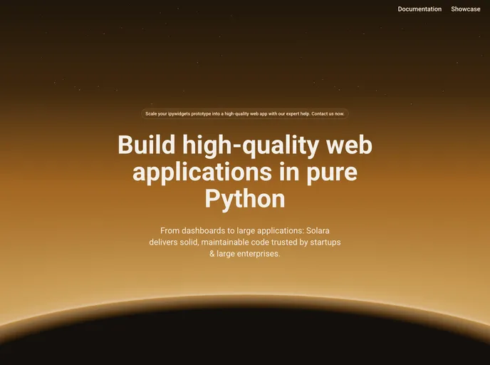 screenshot of Solara