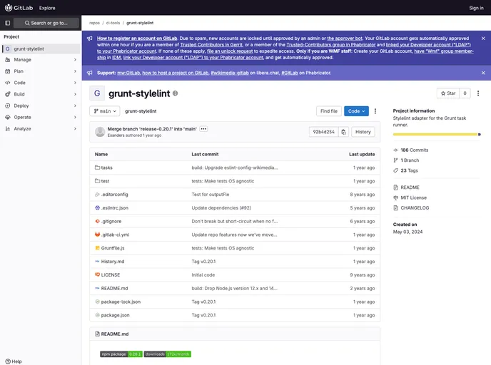 screenshot of Grunt Stylelint
