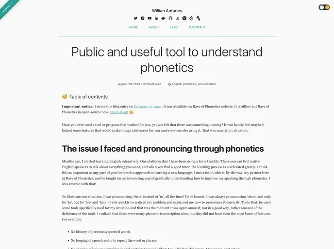 screenshot of Rave Of Phonetics