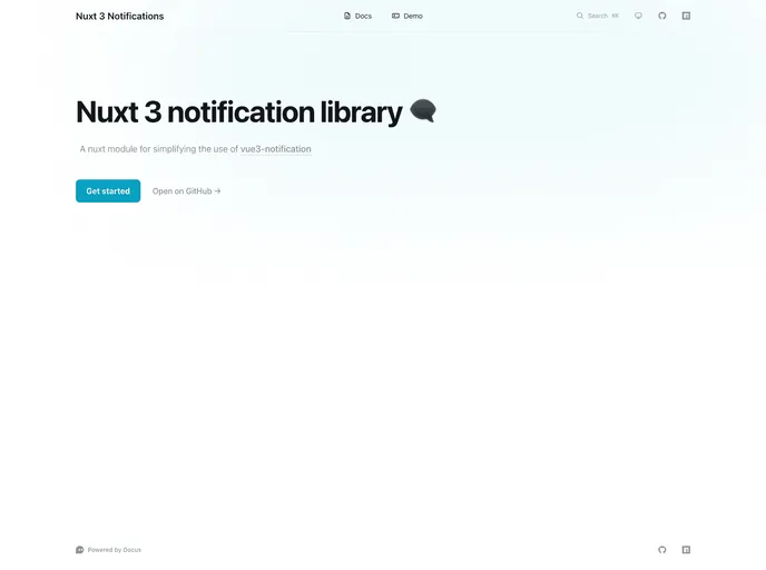 screenshot of Nuxt3 Notifications