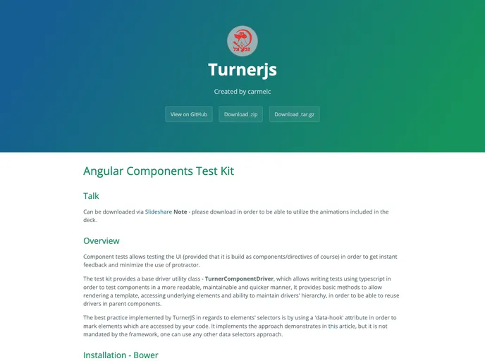 screenshot of Turnerjs