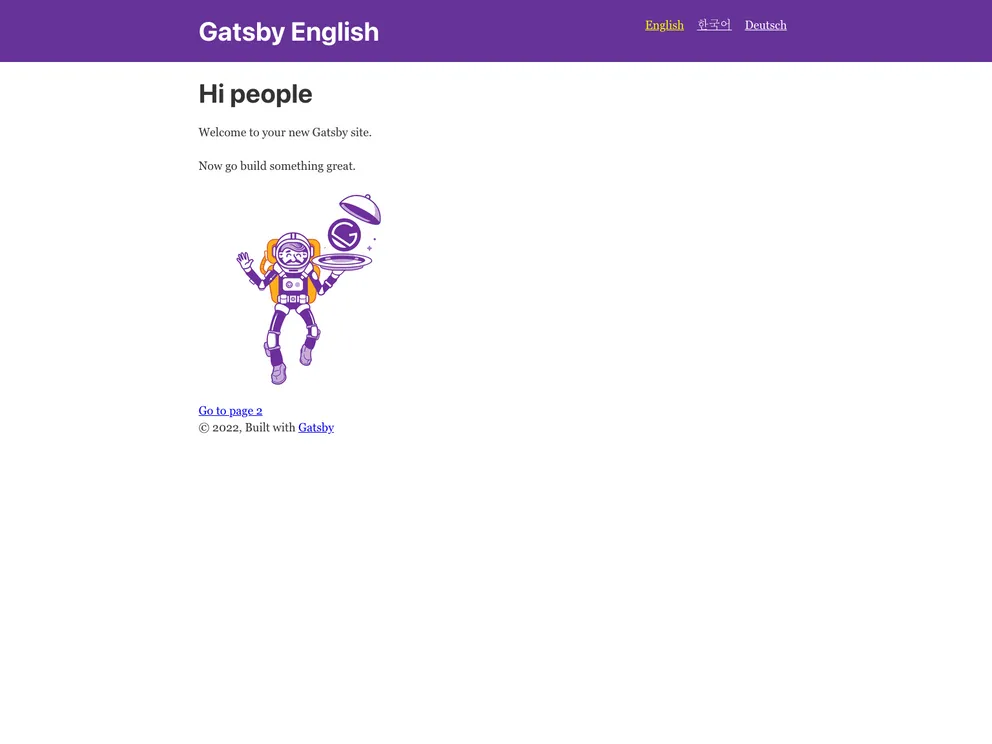 screenshot of Gatsby Plugin Intl