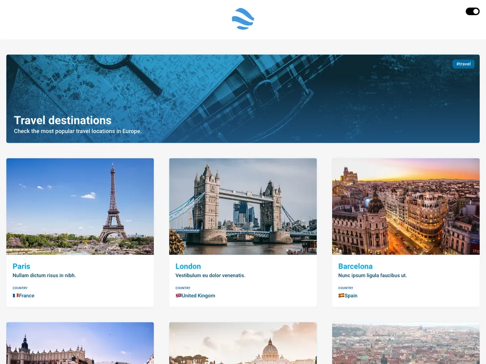 screenshot of Gatsby Airtable Listing
