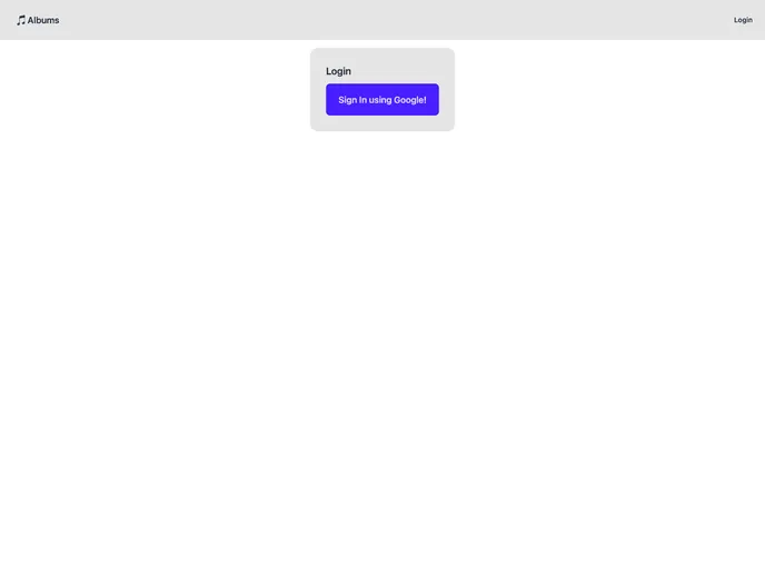 screenshot of Astro Albums