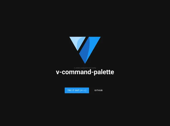 screenshot of V Command Palette