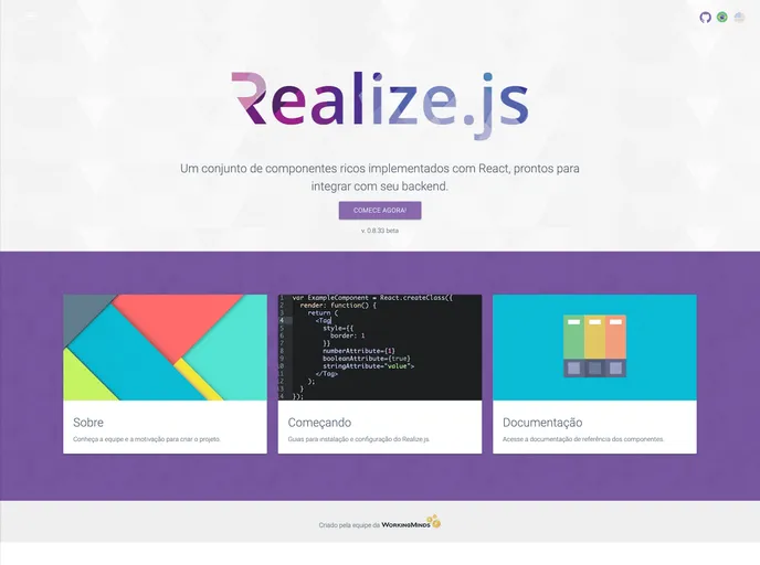 screenshot of Realizejs