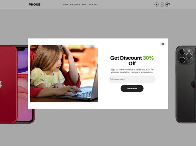 screenshot of Phone_website
