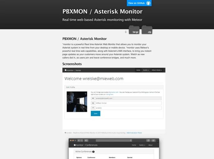 screenshot of Asteriskmonitor