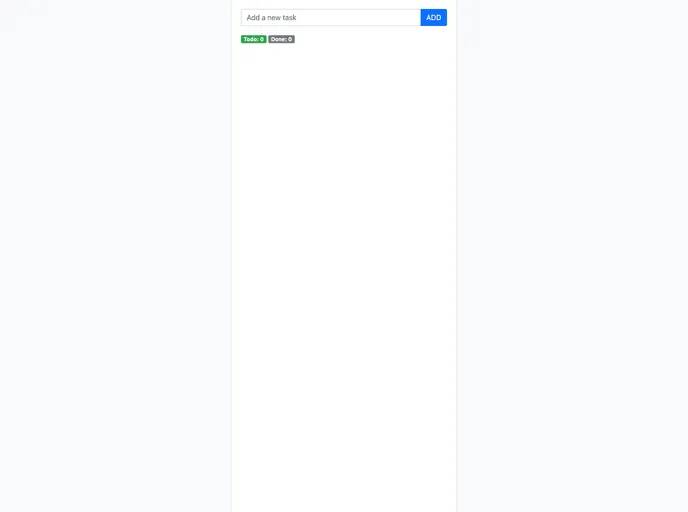 screenshot of Svelte Todo