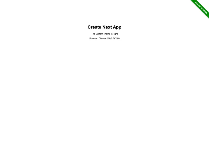 screenshot of Use System Theme