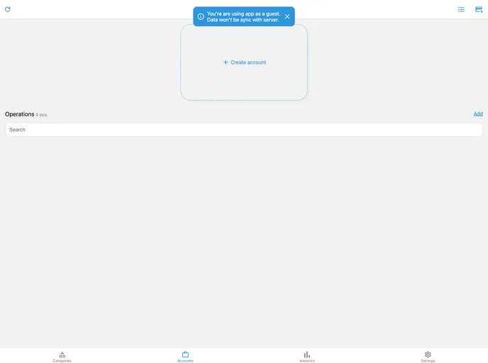 screenshot of Money Keeper