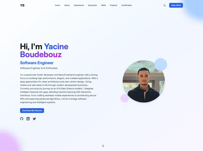 screenshot of My Portfolio