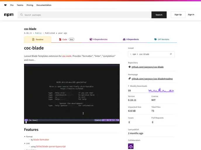 screenshot of Coc Blade
