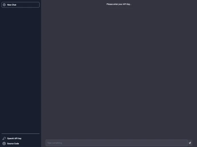 screenshot of Openai Chatgpt3 Clone