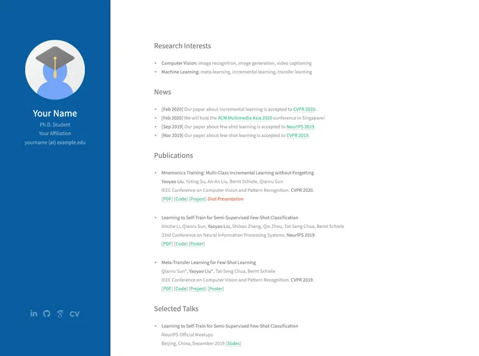 screenshot of Strata Academic