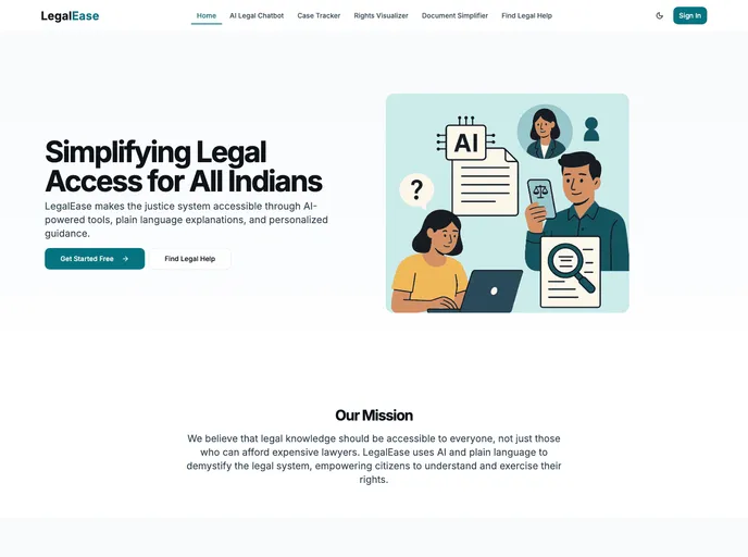 screenshot of Legalease