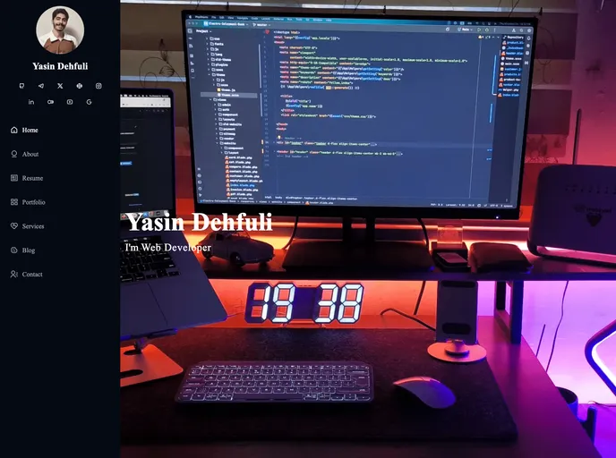 screenshot of Classic Portfolio
