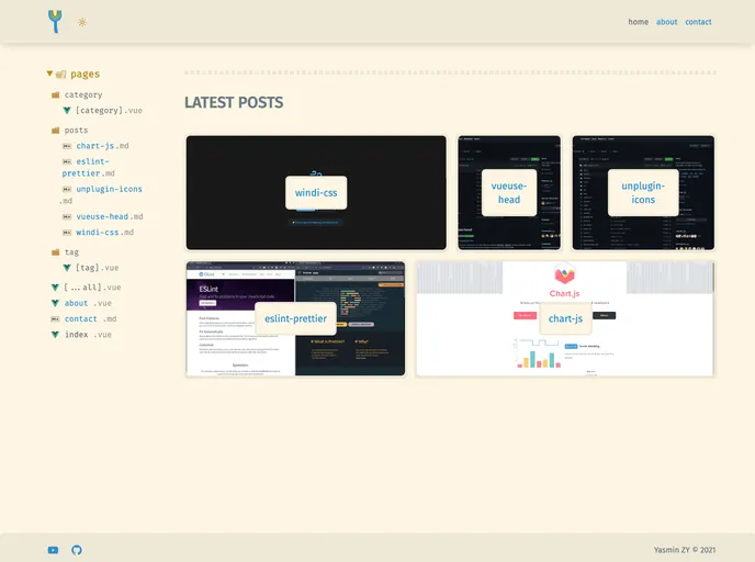 screenshot of Website