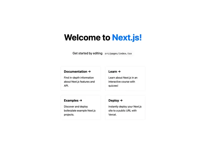 screenshot of Clean Arch Nextjs Starter