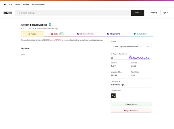 screenshot of Web Lib