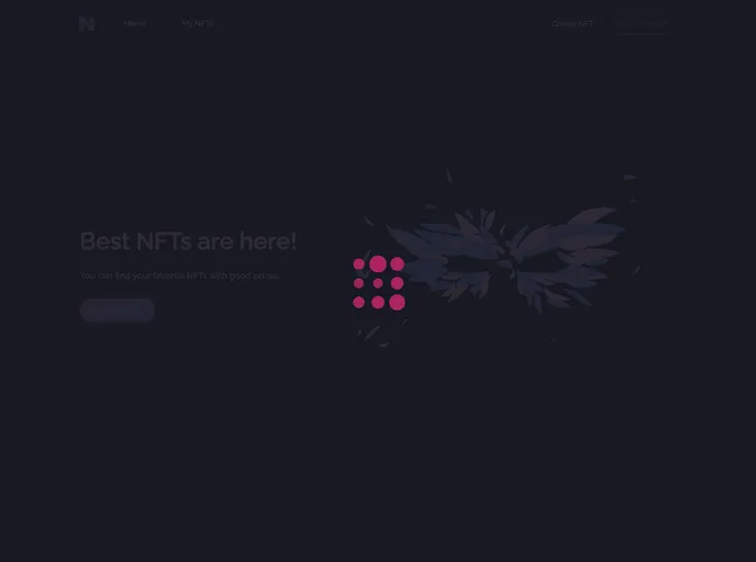 screenshot of Nft Marketplace