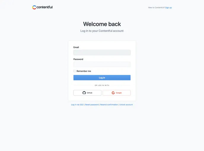 screenshot of Webhook Contentful App